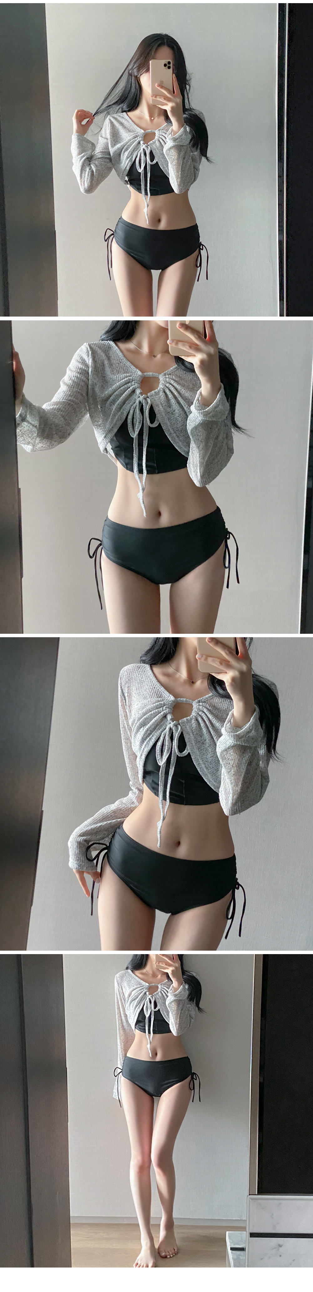[썸머기획/당일출고] 라운딩커브셔링스트링비키니(4c) 리본비키니 둥근라인비키니 셔링비키니 수영복 비치웨어 비치룩 모노키니 썸머웨어 상세 이미지 13